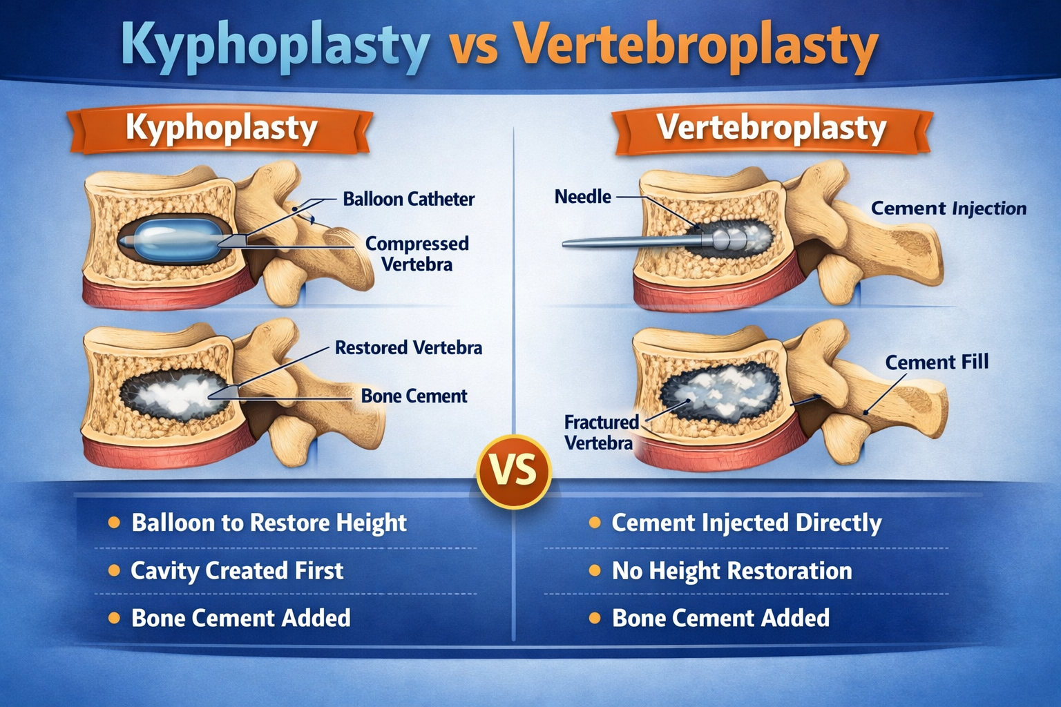 Kyphoplasty vs Vertebroplasty: Which Spine Procedure Is Right for You? 