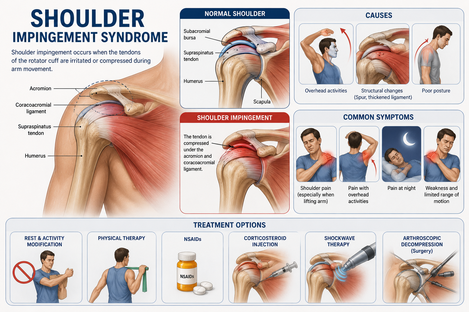 Shoulder Impingement Syndrome: Diagnosis and Non-Surgical Treatments 