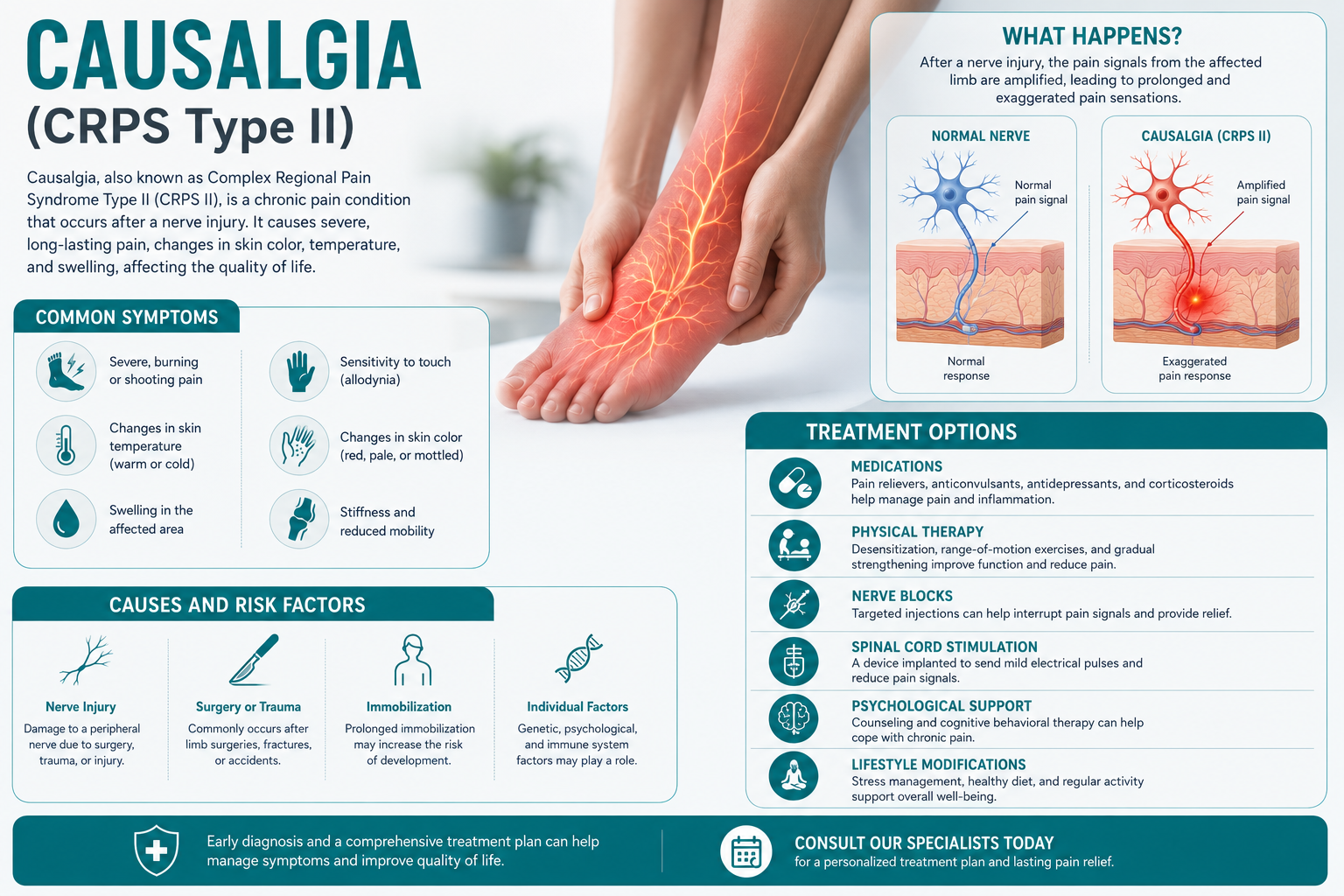 Causalgia (CRPS Type II): Understanding Severe Nerve Pain Conditions 