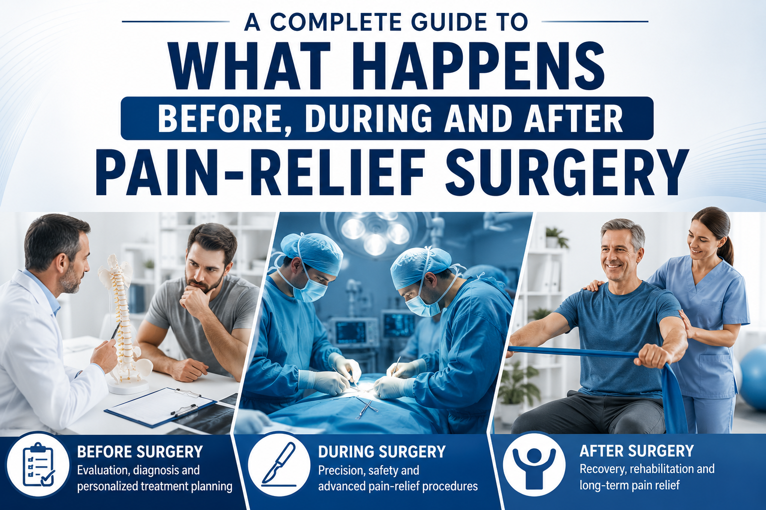 A Complete Guide to What Happens Before, During and After Pain-Relief Surgery 