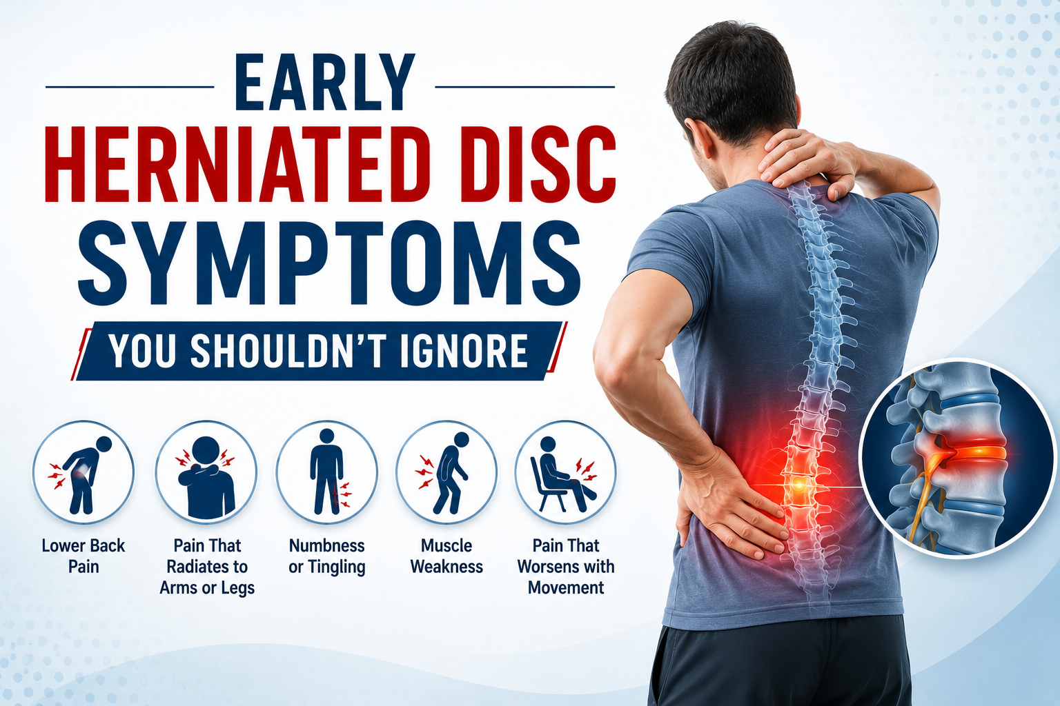 Early Herniated Disc Symptoms You Shouldn’t Ignore 