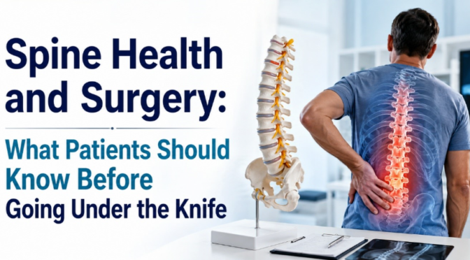 Spine Health and Surgery: What Patients Should Know Before Going Under the Knife 